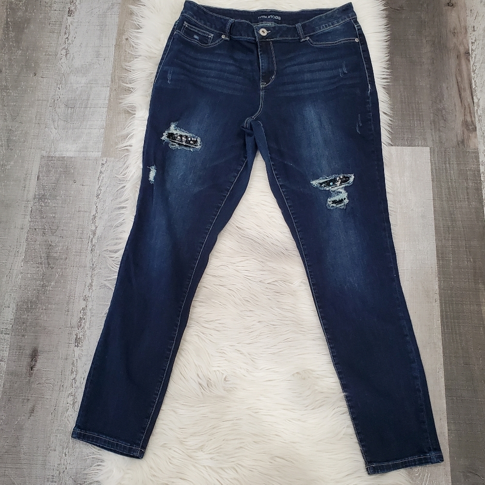 Maurices distressed slim fit jeans
